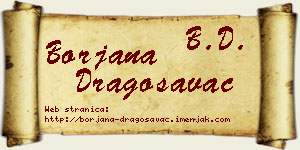 Borjana Dragosavac vizit kartica